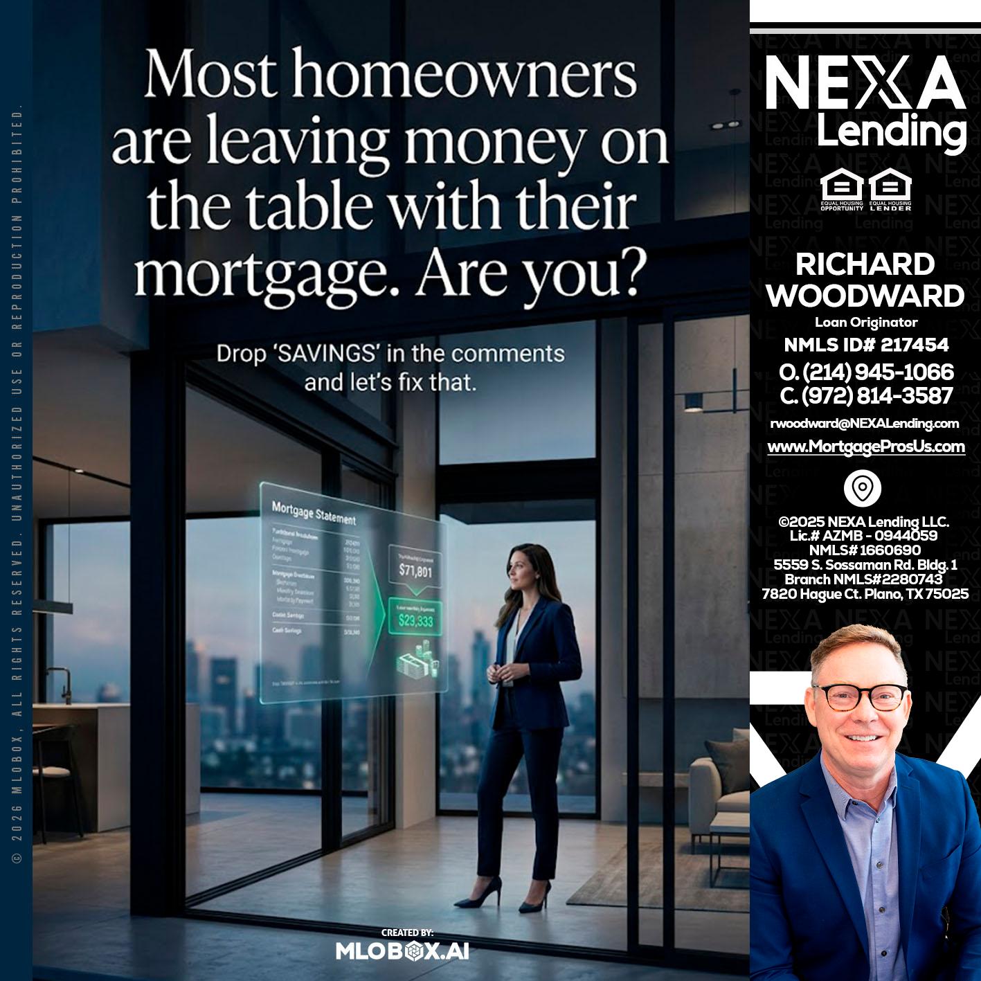 MOST OWNERS - Richard Woodward -Branch Manager