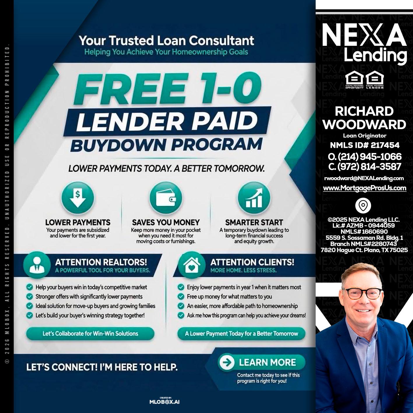 FREE 1-0 - Richard Woodward -Branch Manager