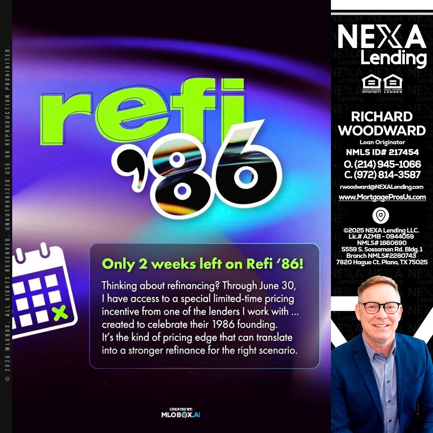 REFI 86 - Richard Woodward -Branch Manager