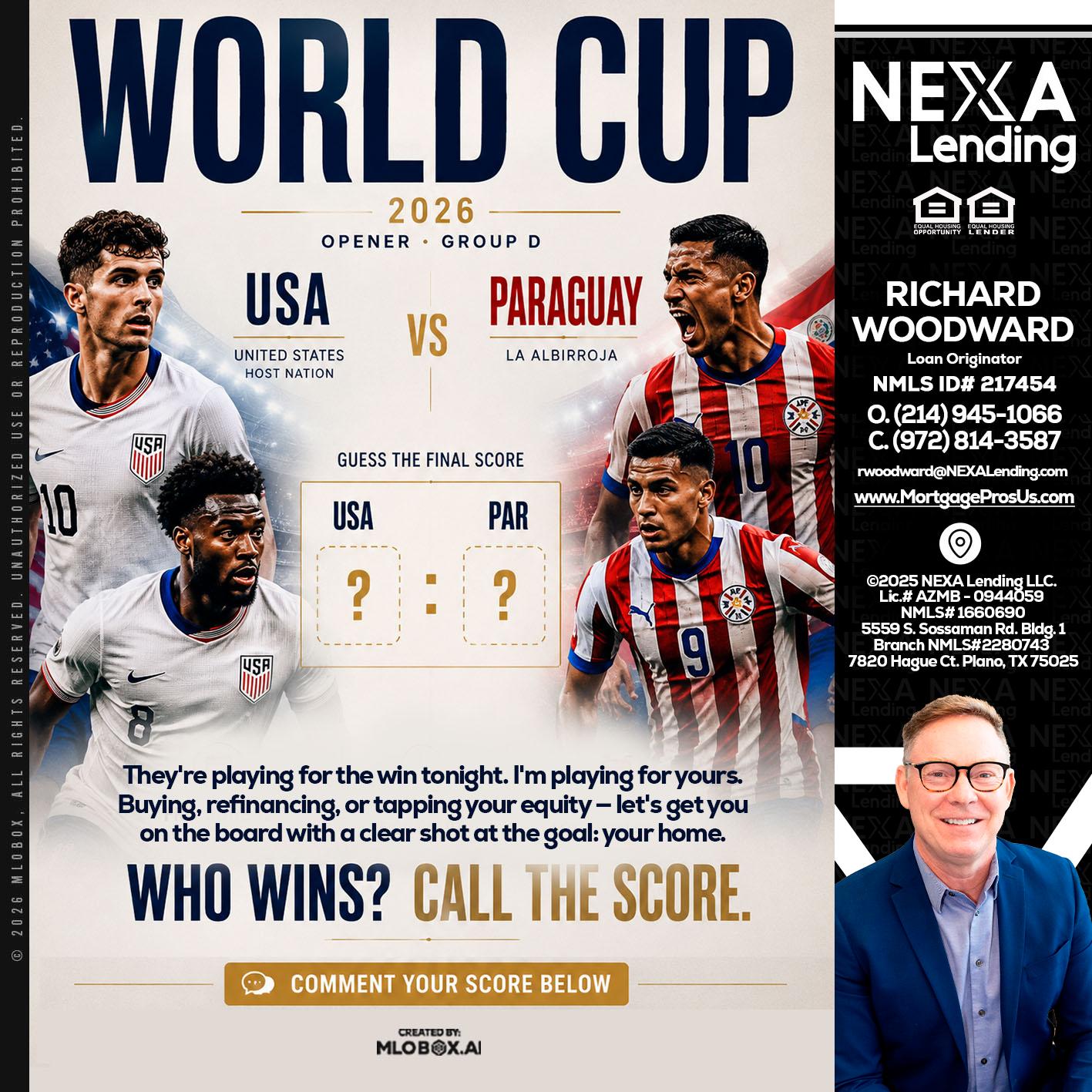 WORLD CUP 2026 - Richard Woodward -Branch Manager