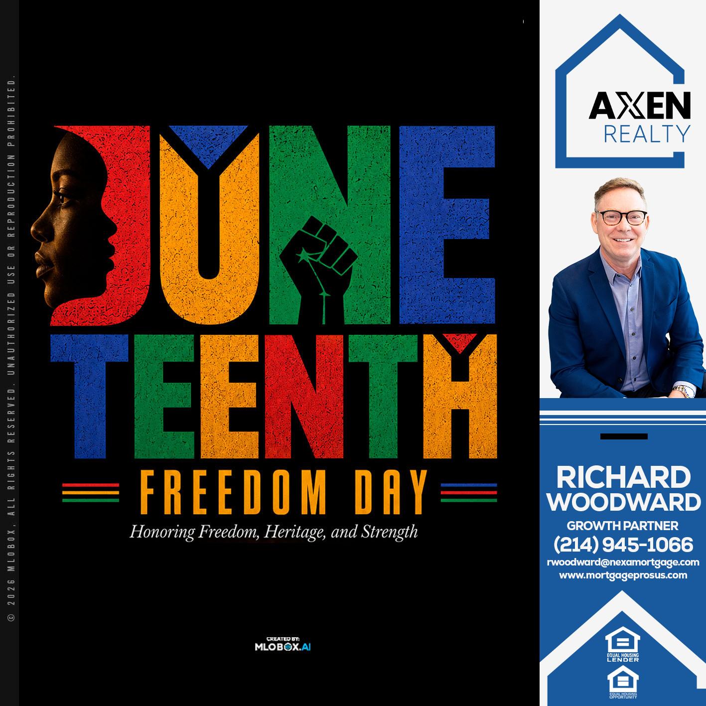JUNETEENTH - Richard Woodward -Branch Manager