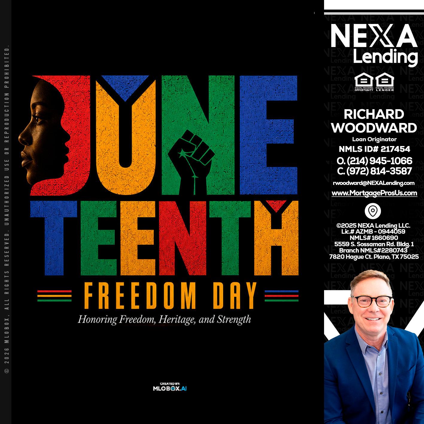 Juneteenth - Richard Woodward -Branch Manager