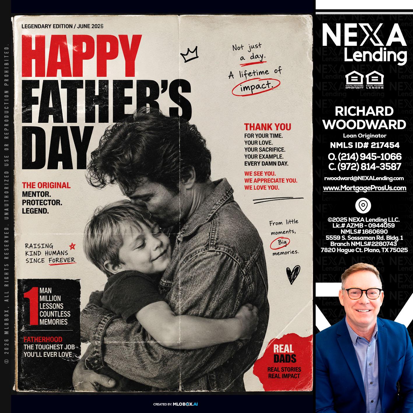 HAPPY FATHERS DAY - Richard Woodward -Branch Manager