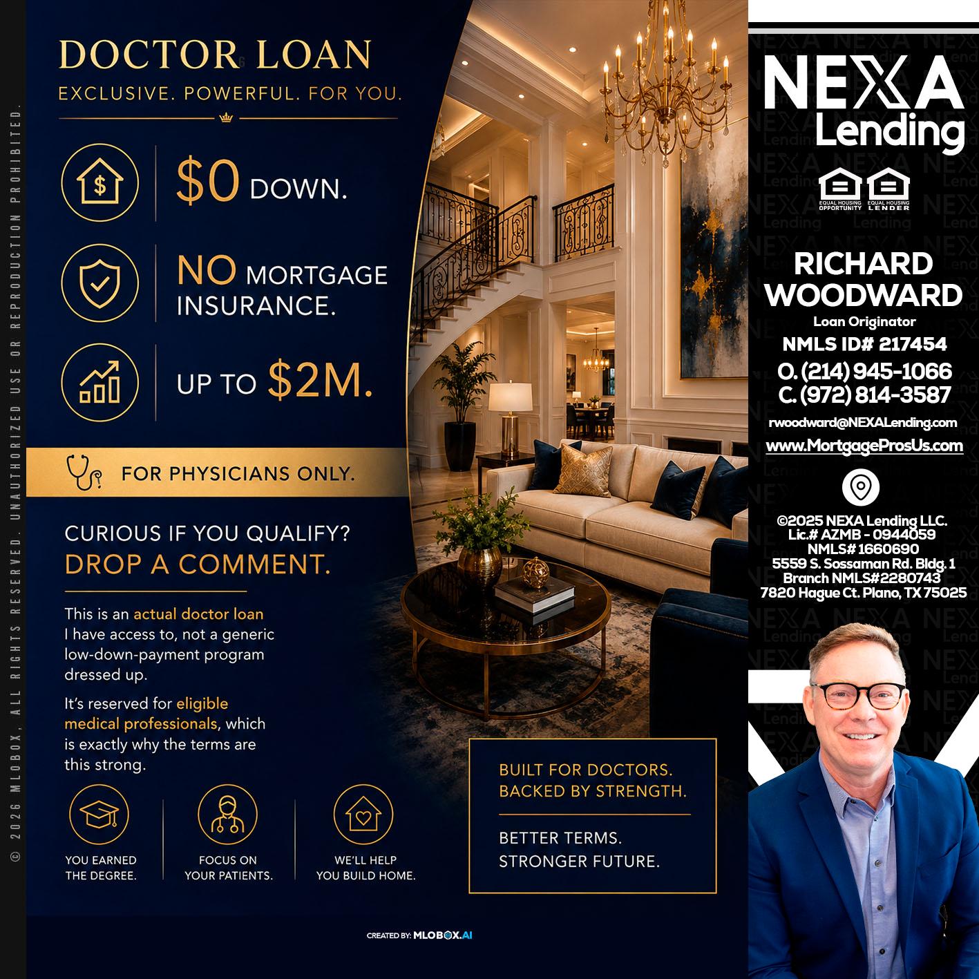 DOCTOR LOANS - Richard Woodward -Branch Manager