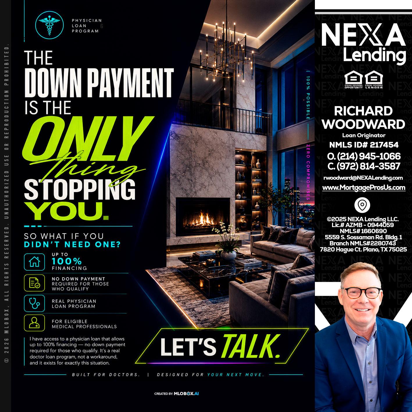THE DOWN PAYMENT - Richard Woodward -Branch Manager