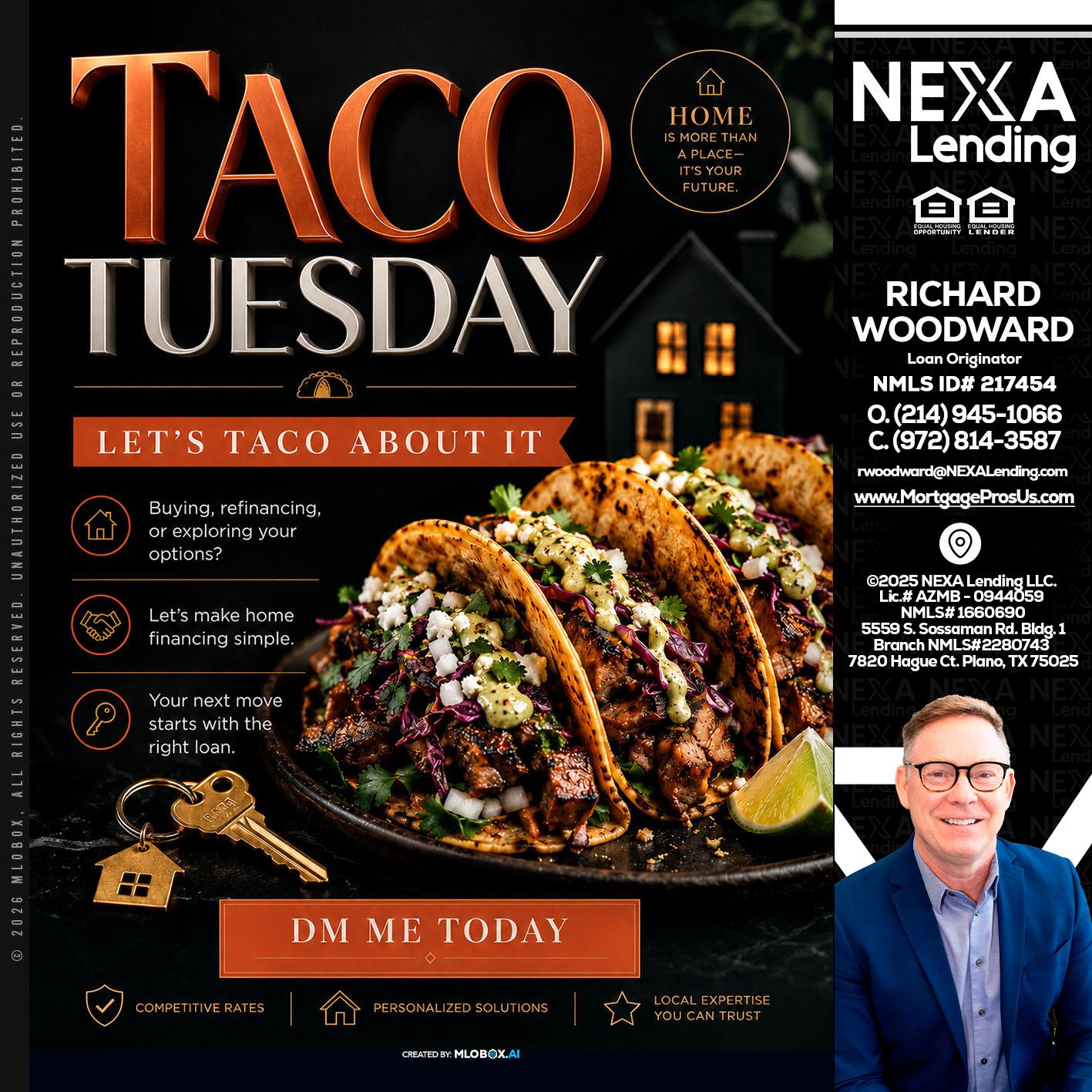 TACO TUESDAY - Richard Woodward -Branch Manager