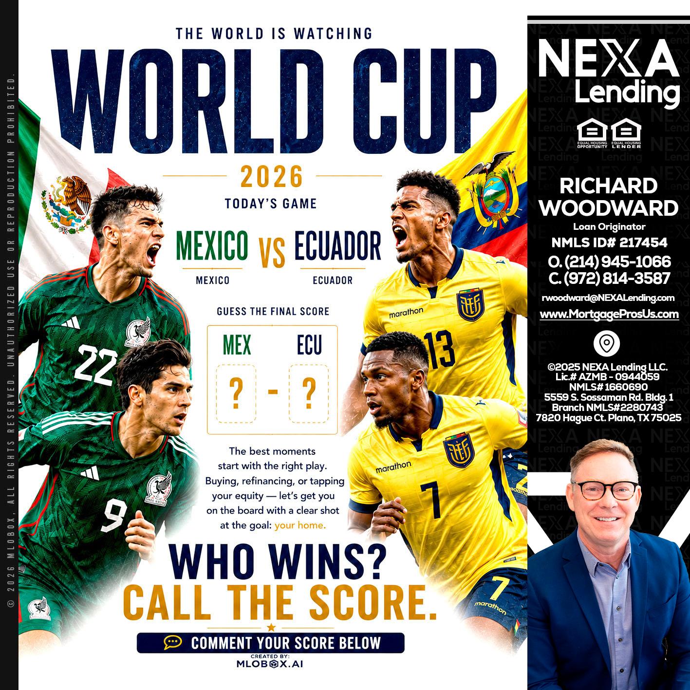 WORLD CUP 2026 - Richard Woodward -Branch Manager