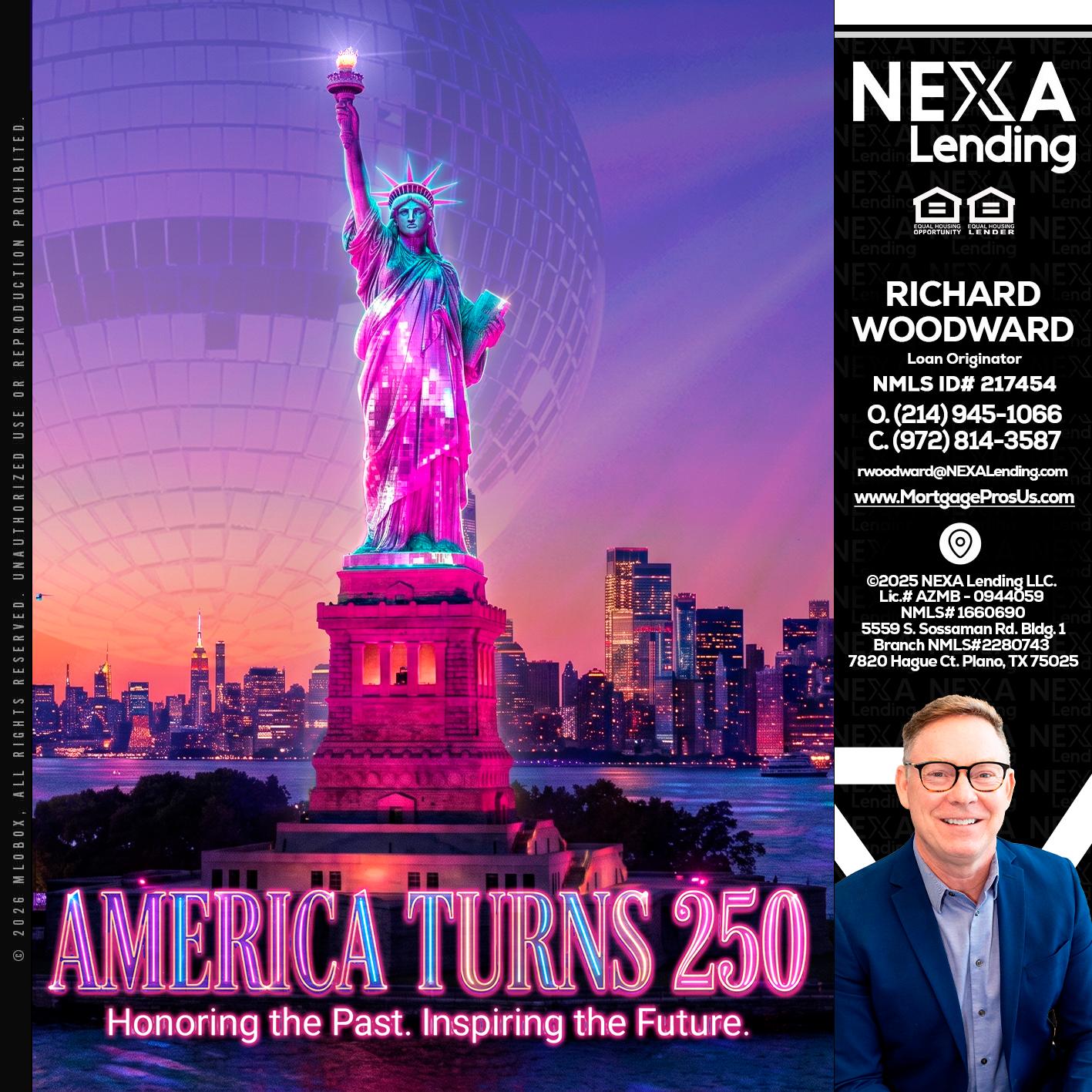 AMERICA TURNS 250 - Richard Woodward -Branch Manager