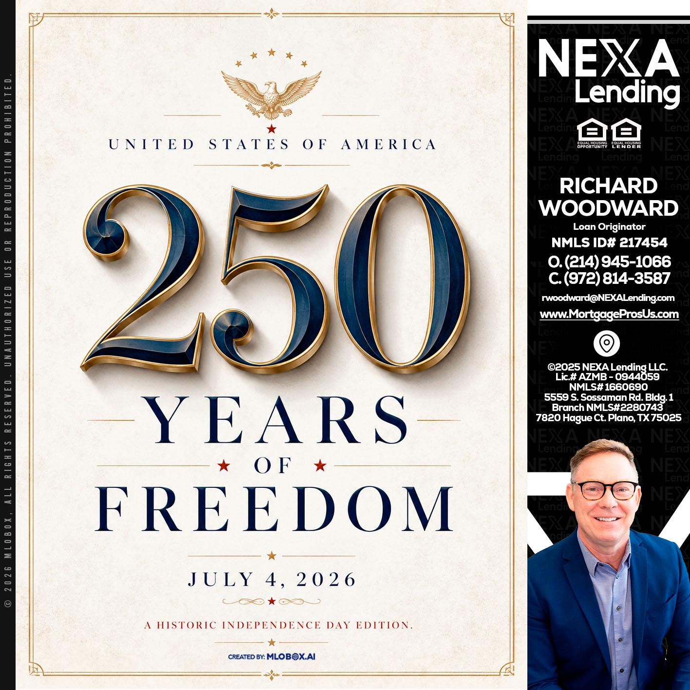 250 YEARS - Richard Woodward -Branch Manager