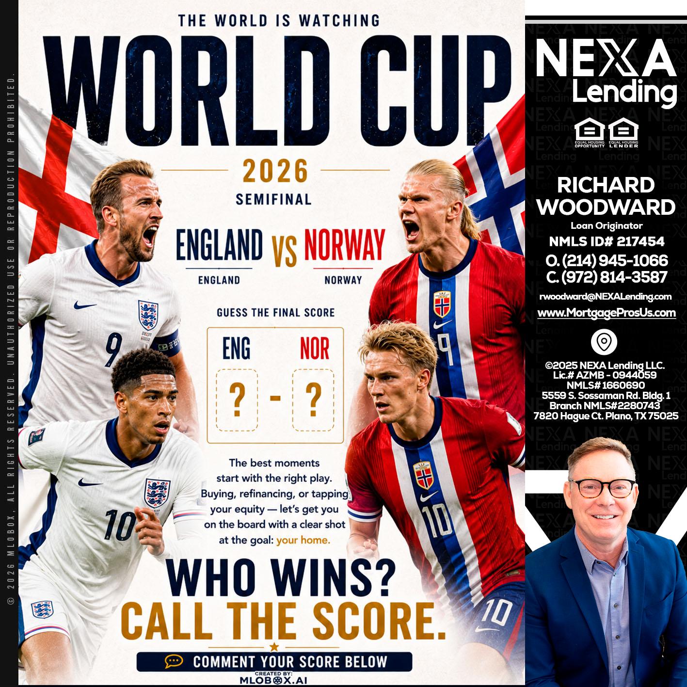 WORLD CUP 2026 - Richard Woodward -Branch Manager