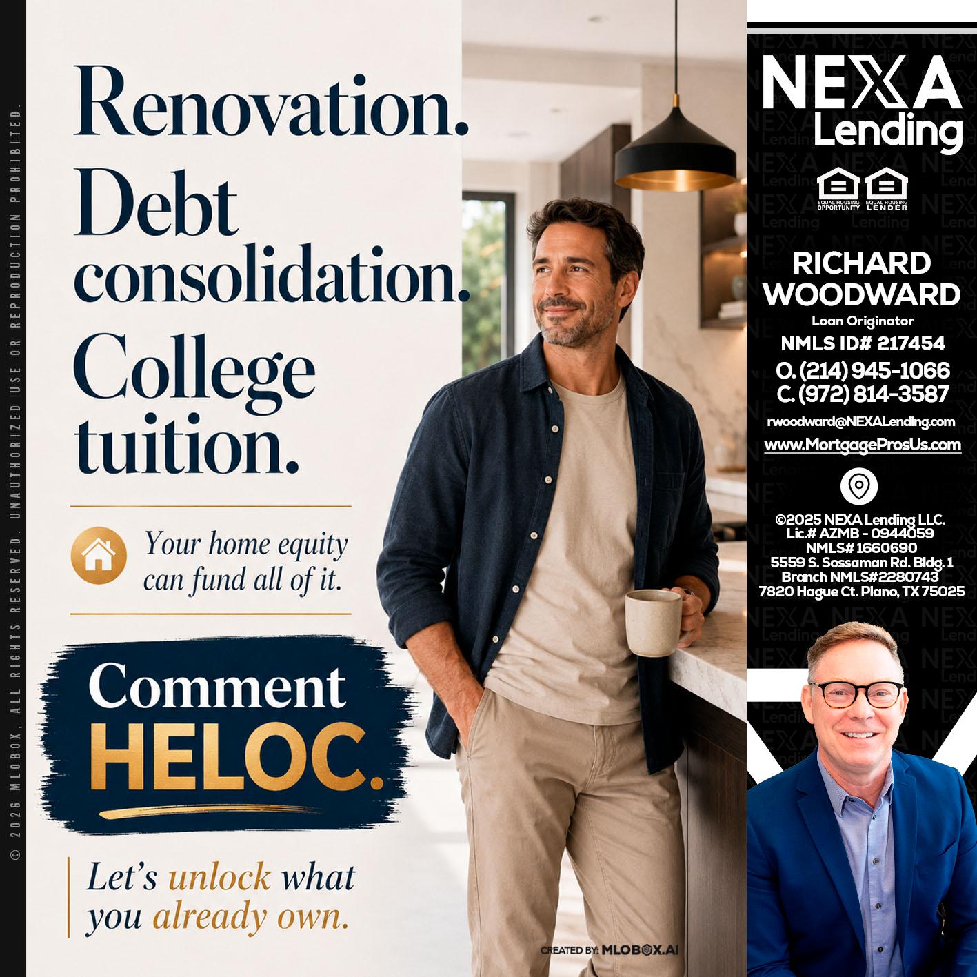 RENOVATION DEBT - Richard Woodward -Branch Manager