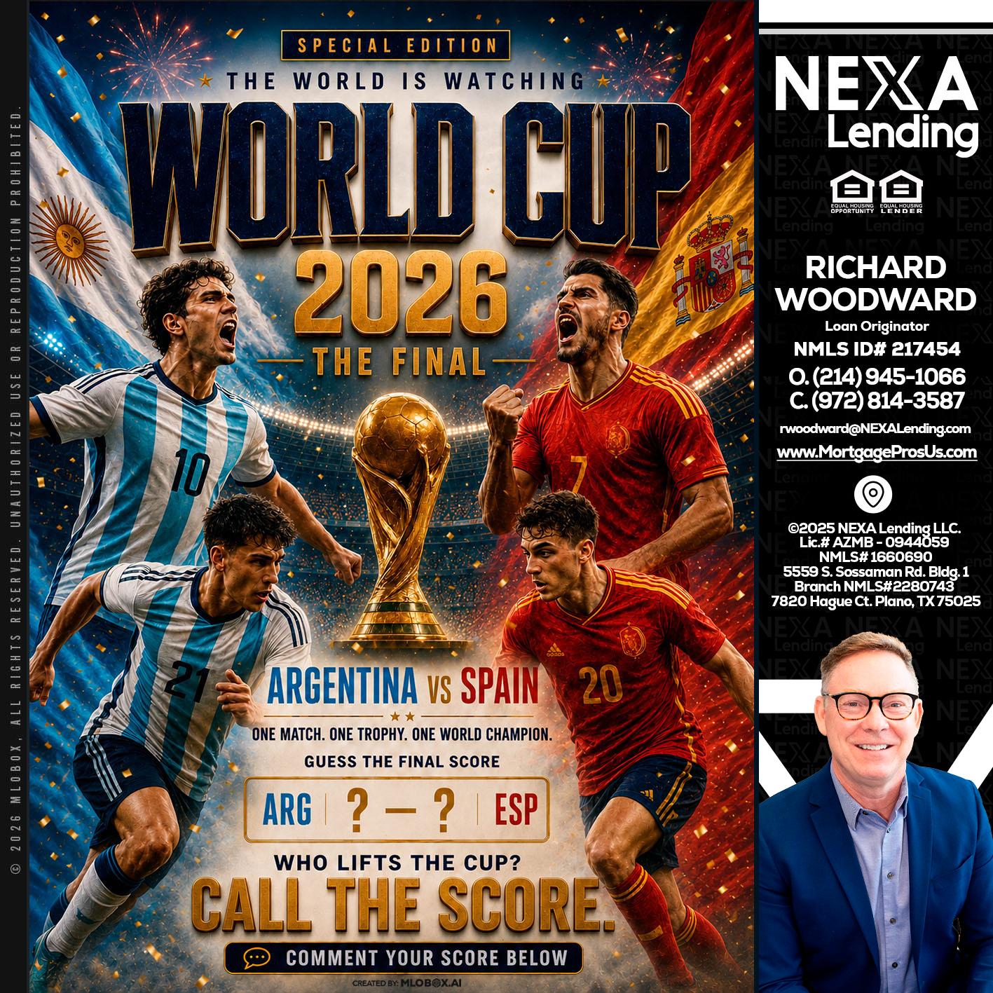 World Cup 2026 finals - Richard Woodward -Branch Manager
