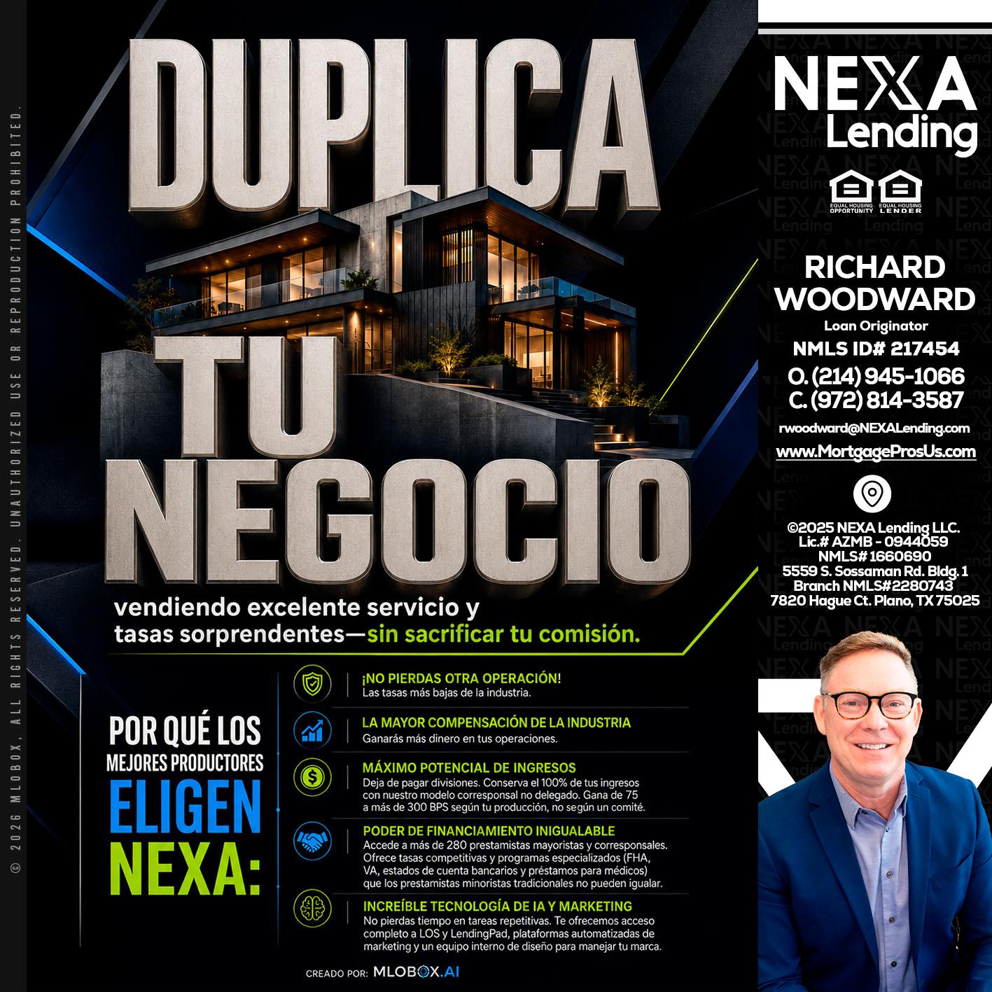 DUPLICA TU NEGOCIO - Richard Woodward -Branch Manager
