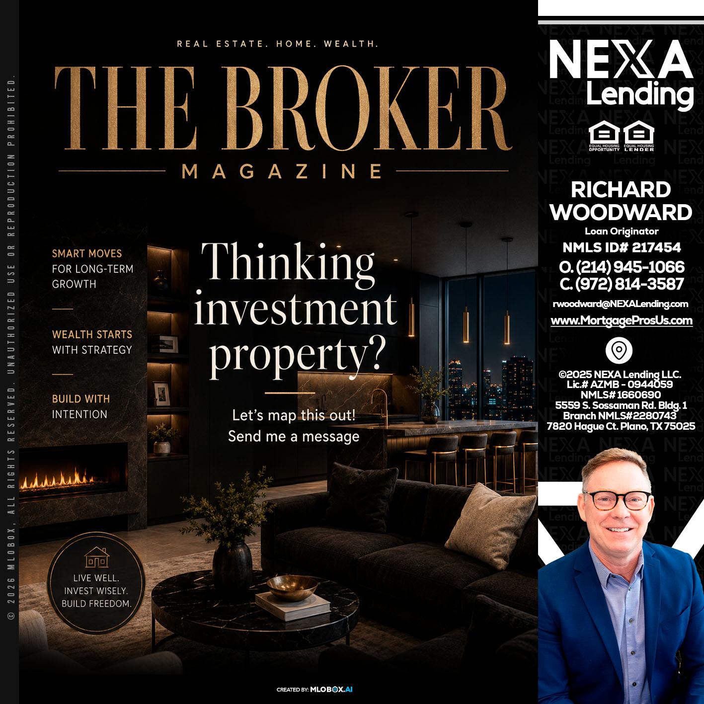 THE BROKER - Richard Woodward -Branch Manager