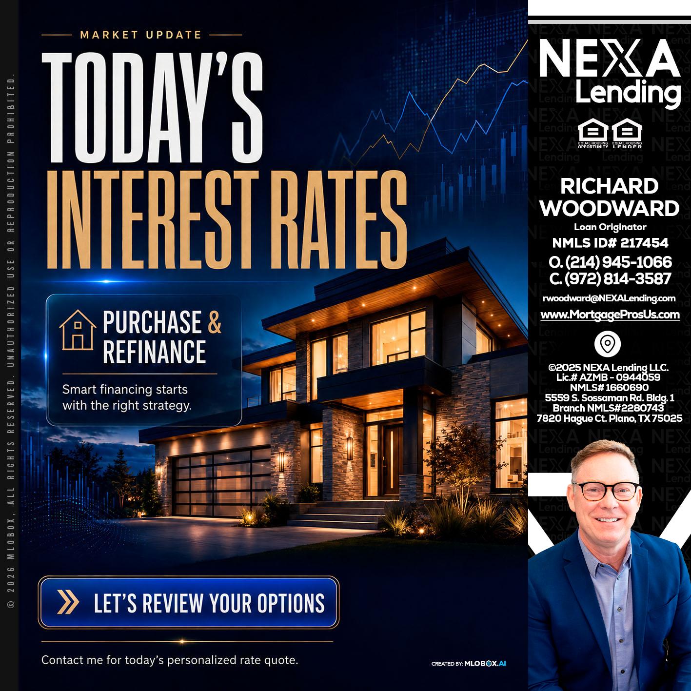TODAYS RATES - Richard Woodward -Branch Manager