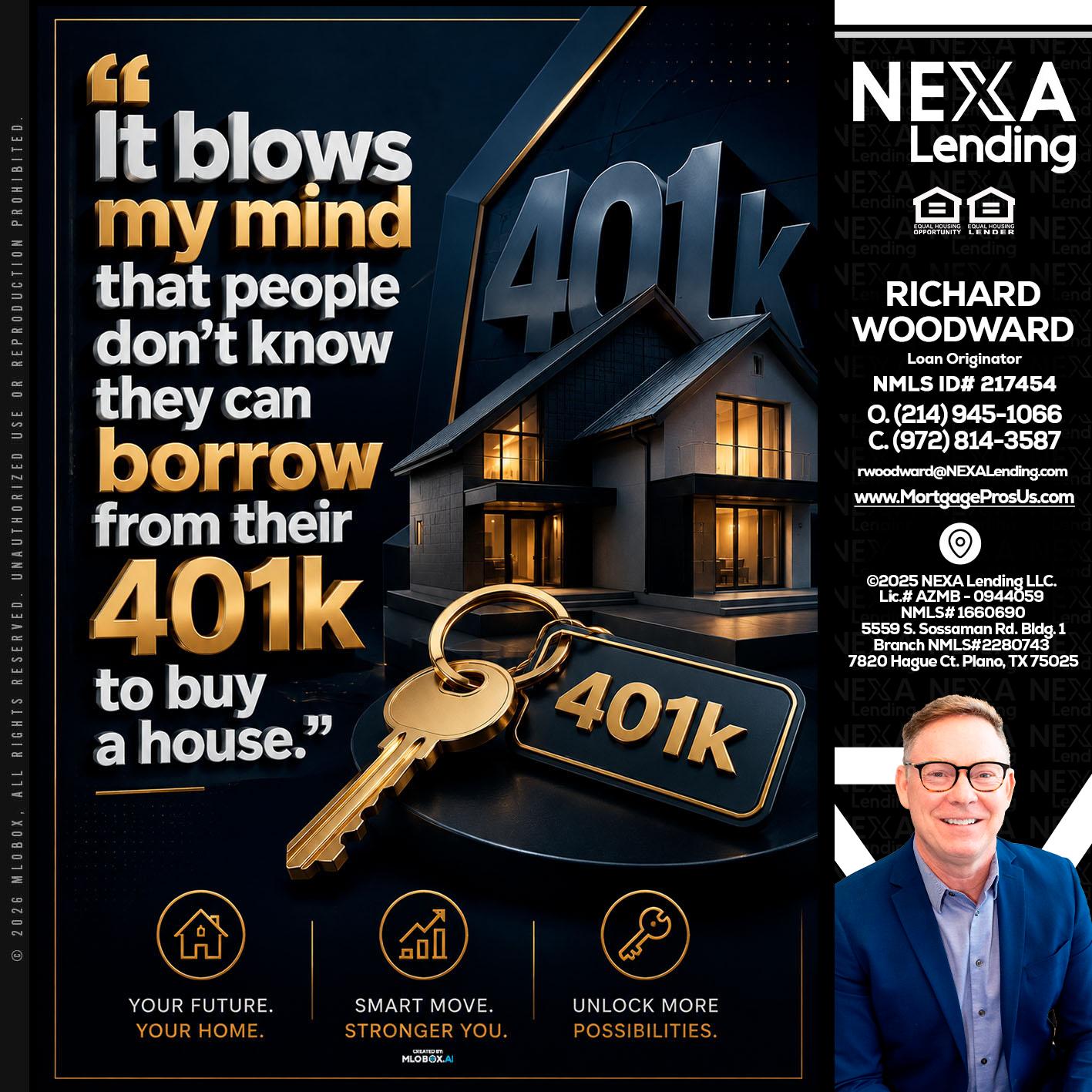 401 K - Richard Woodward -Branch Manager