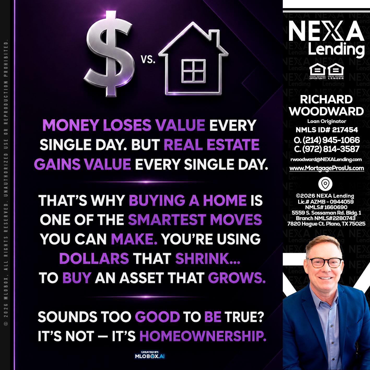 MONEY LOSES - Richard Woodward -Branch Manager