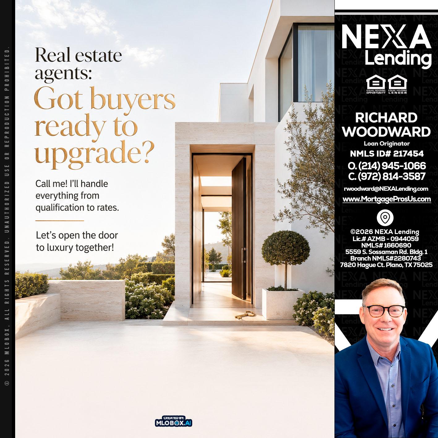 REAL ESTATE AGENTS - Richard Woodward -Branch Manager