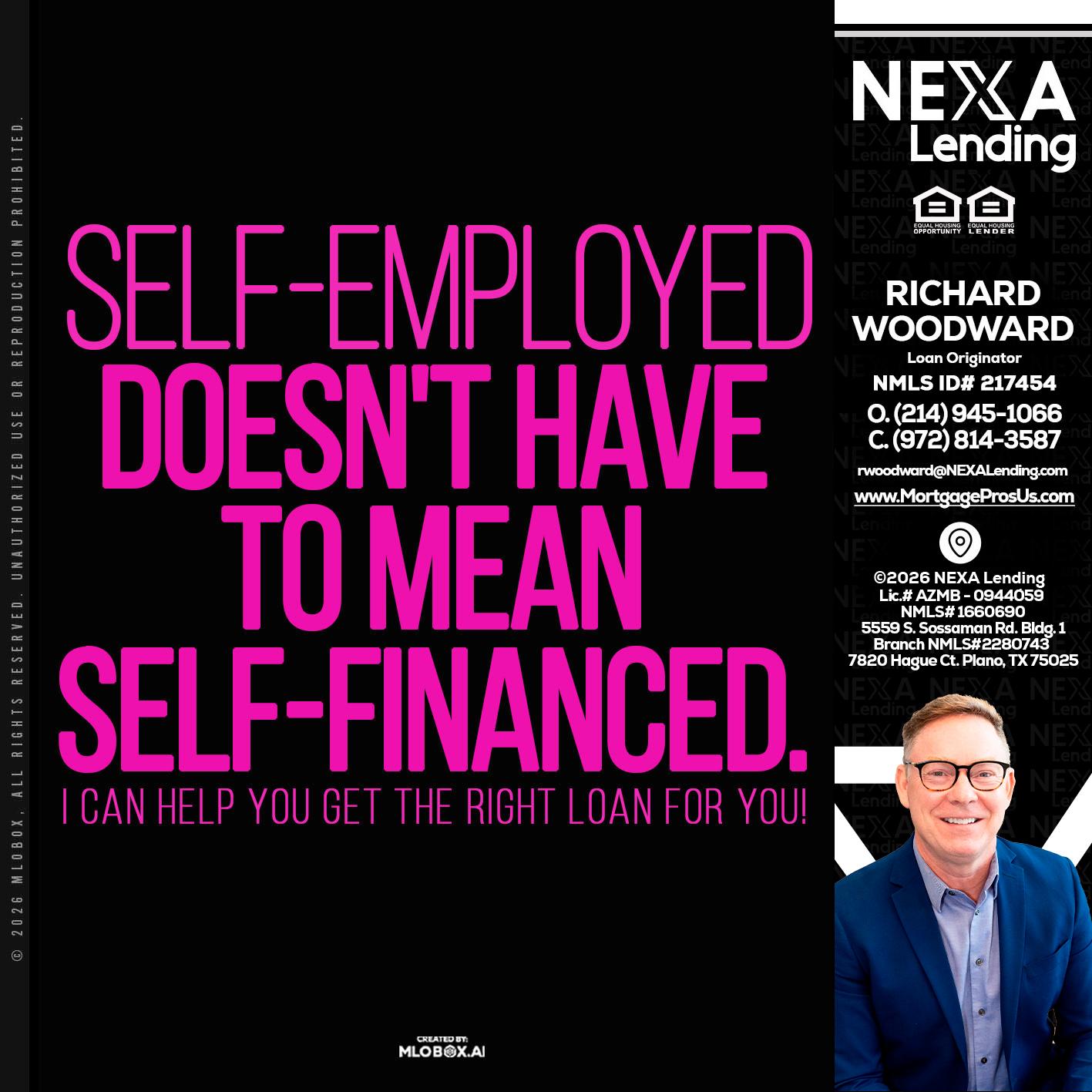 self employed - Richard Woodward -Branch Manager