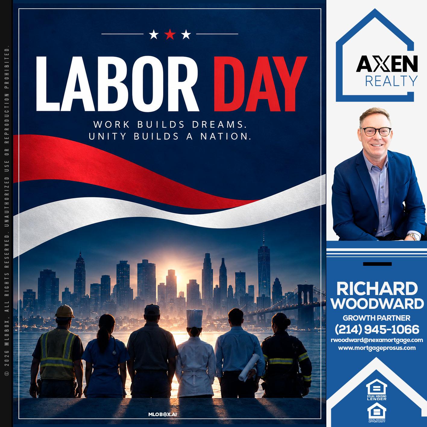 LABOR DAY - Richard Woodward -Branch Manager