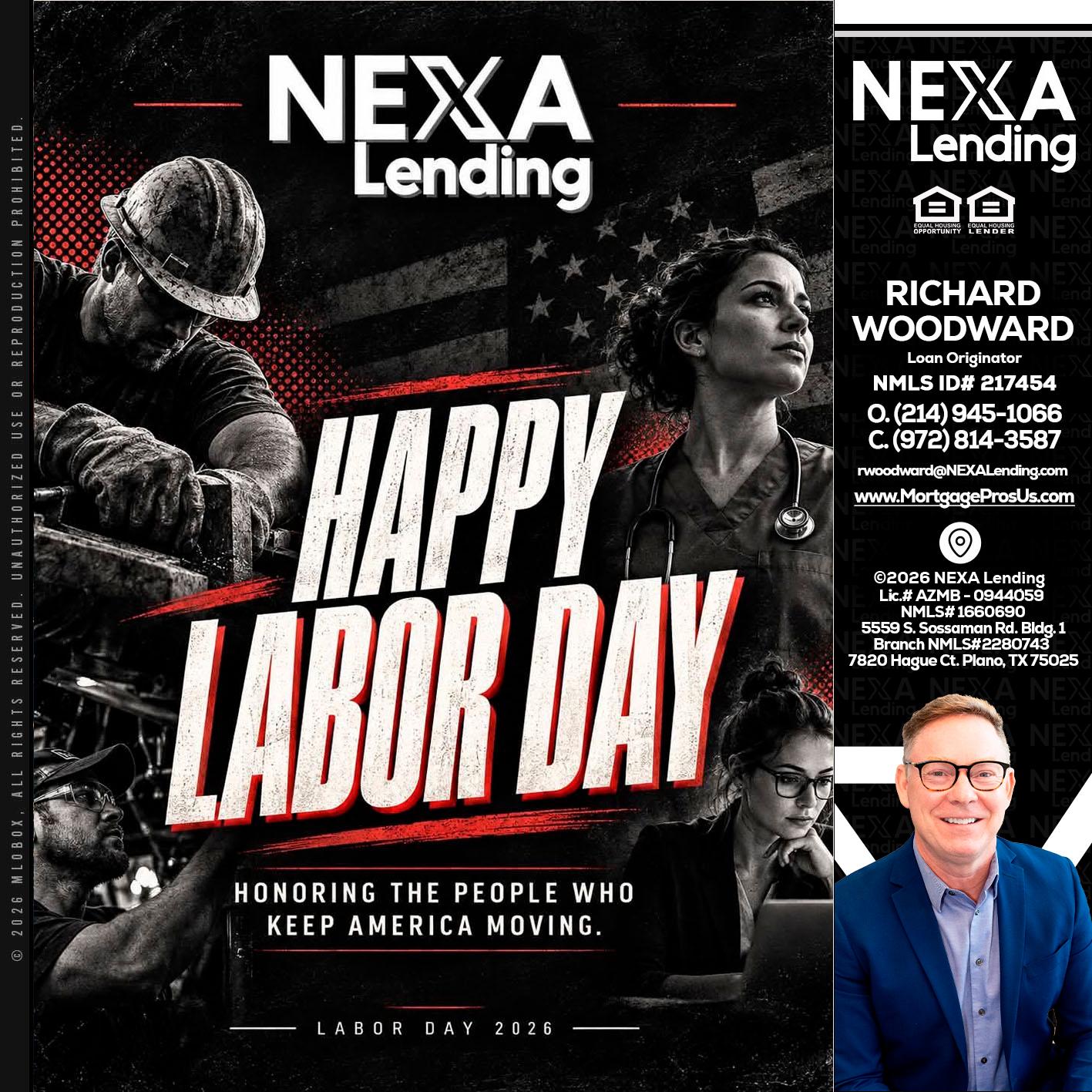 LABOR DAY - Richard Woodward -Branch Manager