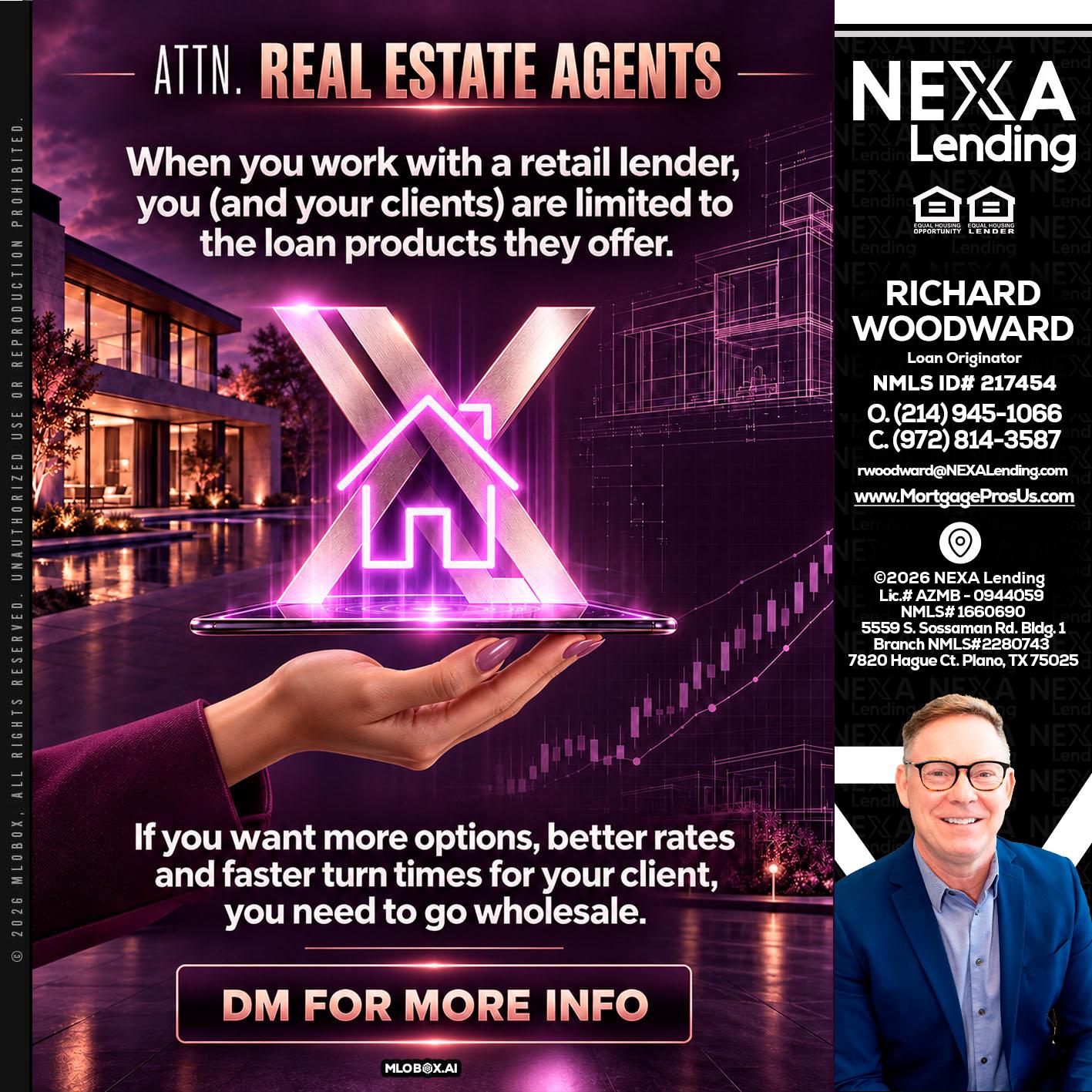 REAL ESTATE AGENTS - Richard Woodward -Branch Manager