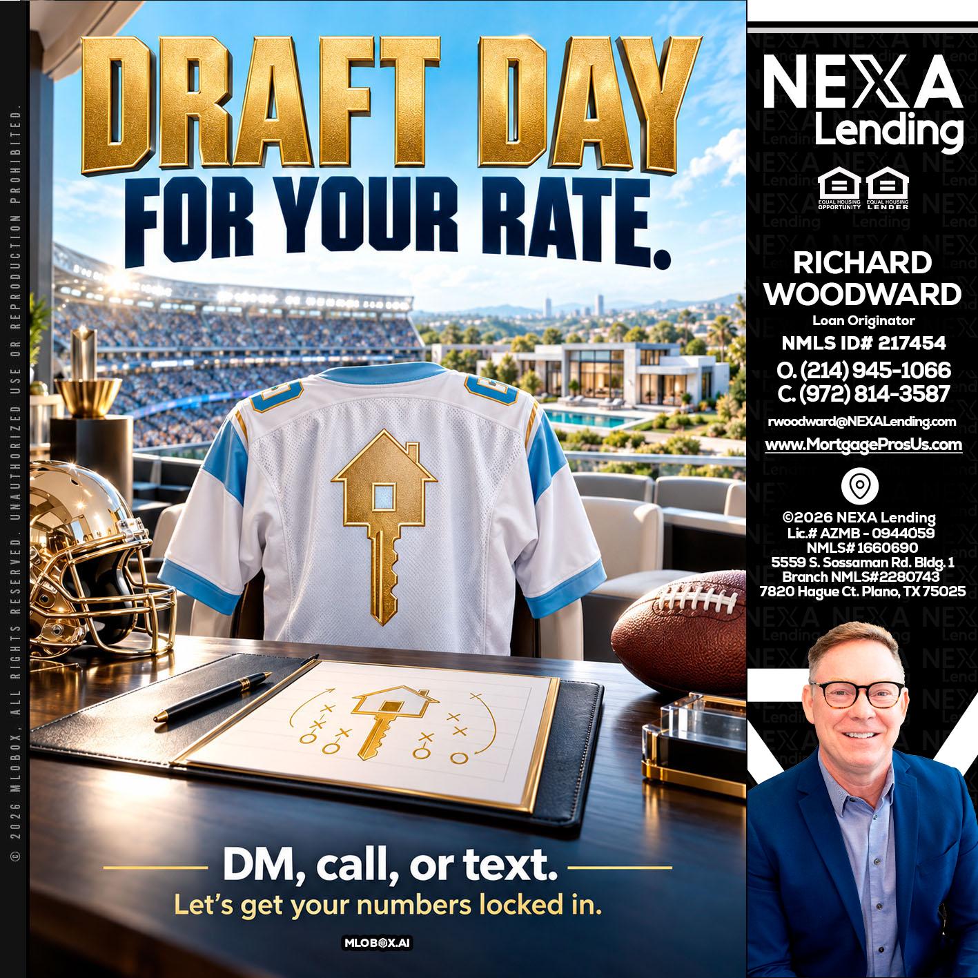 DRAFT DAY - Richard Woodward -Branch Manager