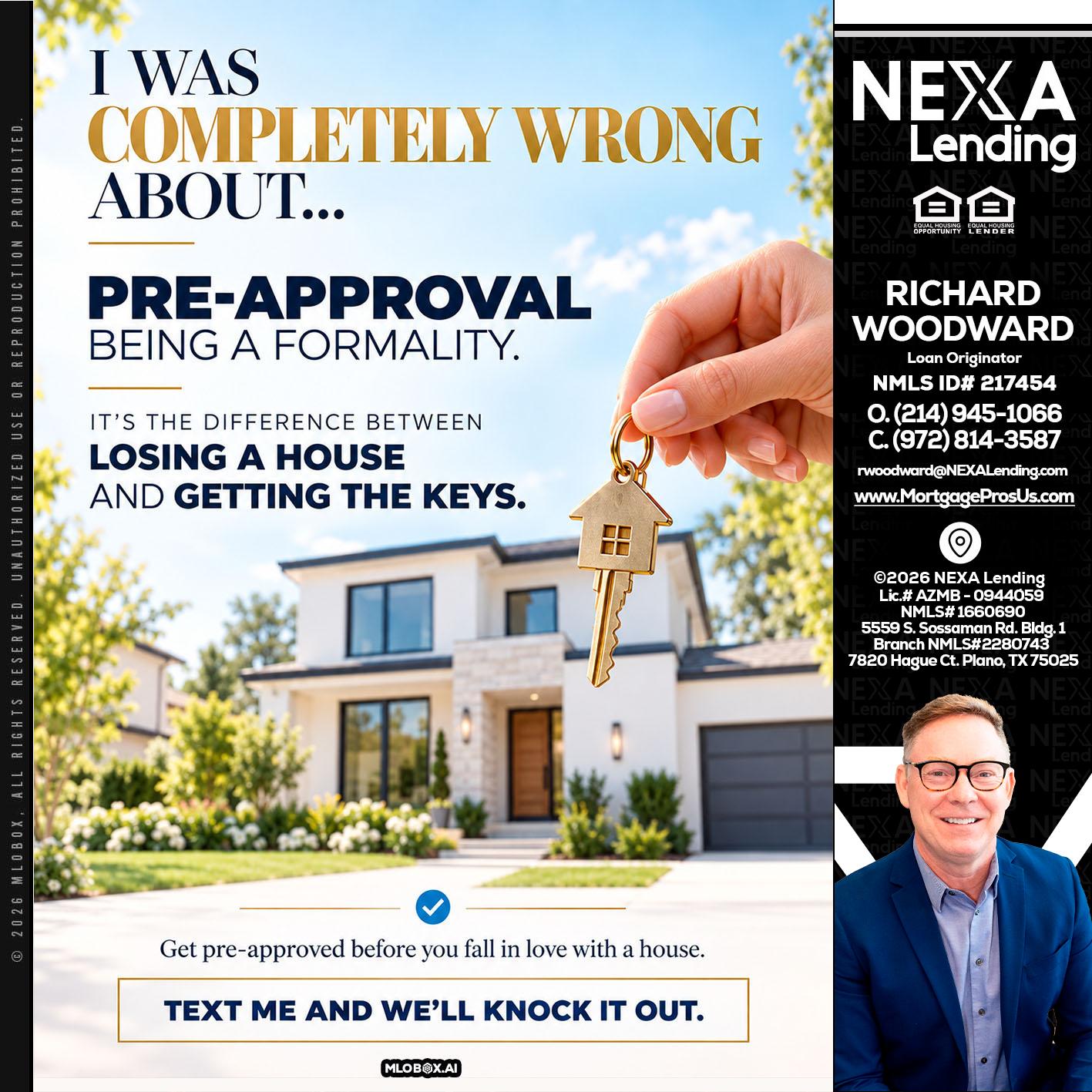 I WAS COMPLETALLY WRONG - Richard Woodward -Branch Manager
